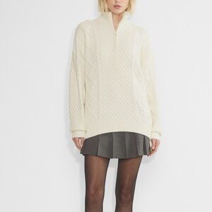 Aritzia Peggy turtleneck 1/4 zip sweater